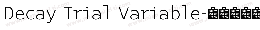 Decay Trial Variable字体转换